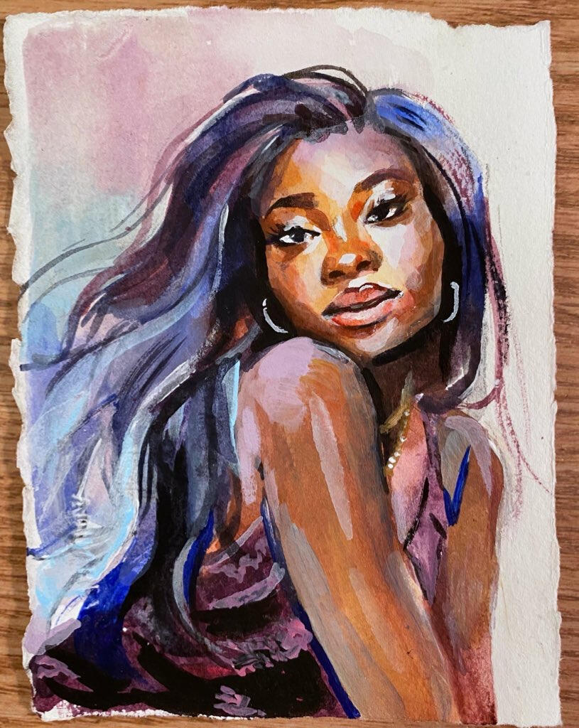 Acrylic on WC paper study