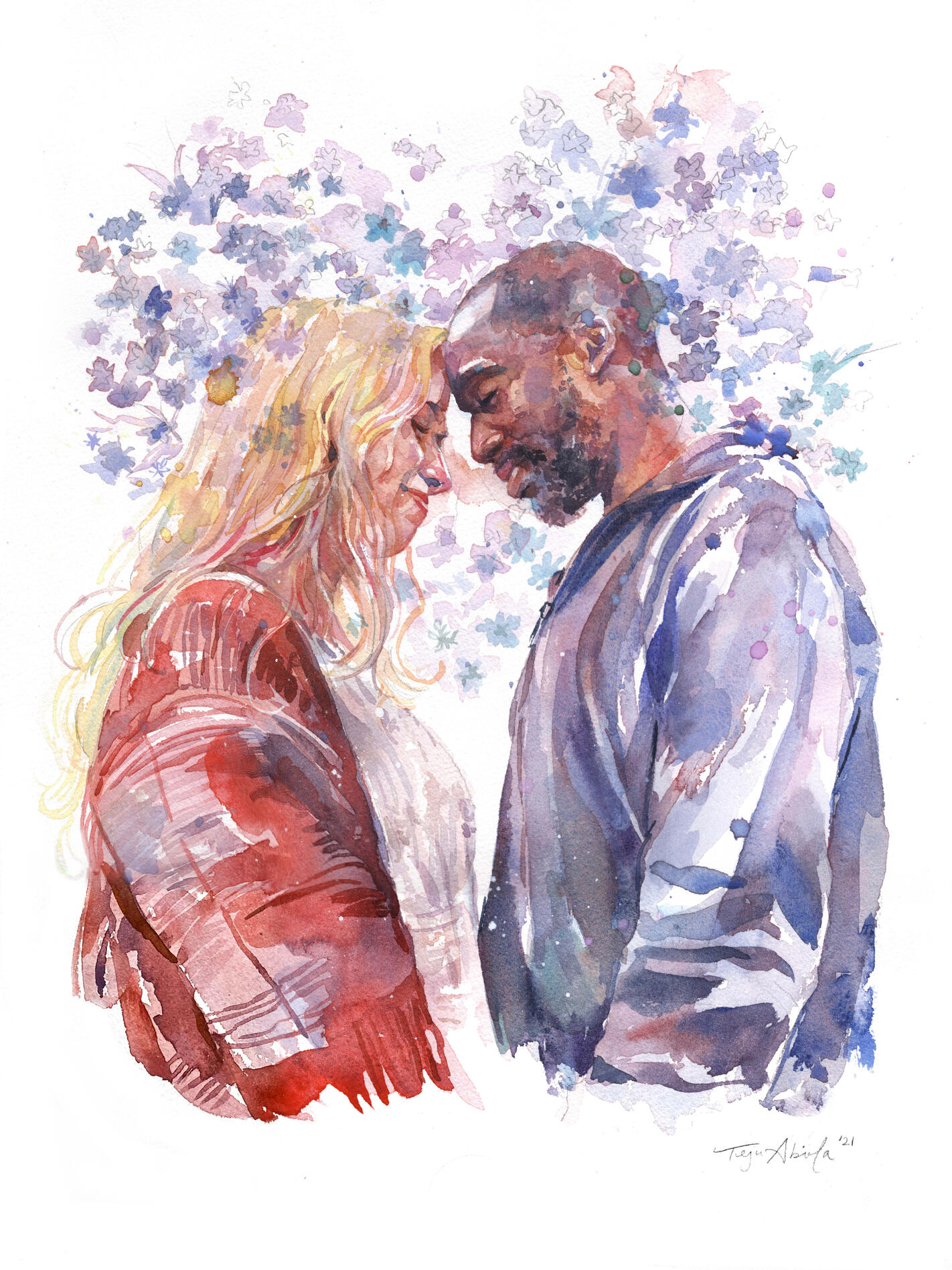 Lovely Lavender — watercolor, 12&quot;x16&quot;, 2021