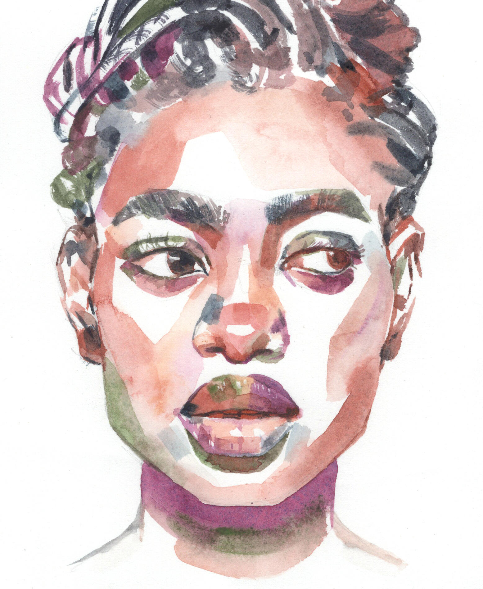 Eureka — watercolor, 5.5&quot; x 6.5&quot;, 2020